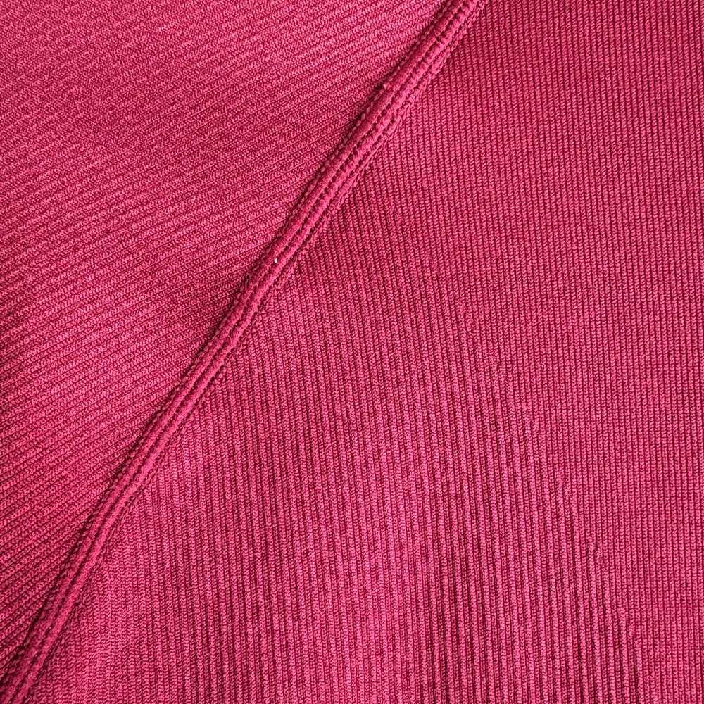 Fabletics Black Cherry Ribbed Full Zip Jacket Siz… - image 7